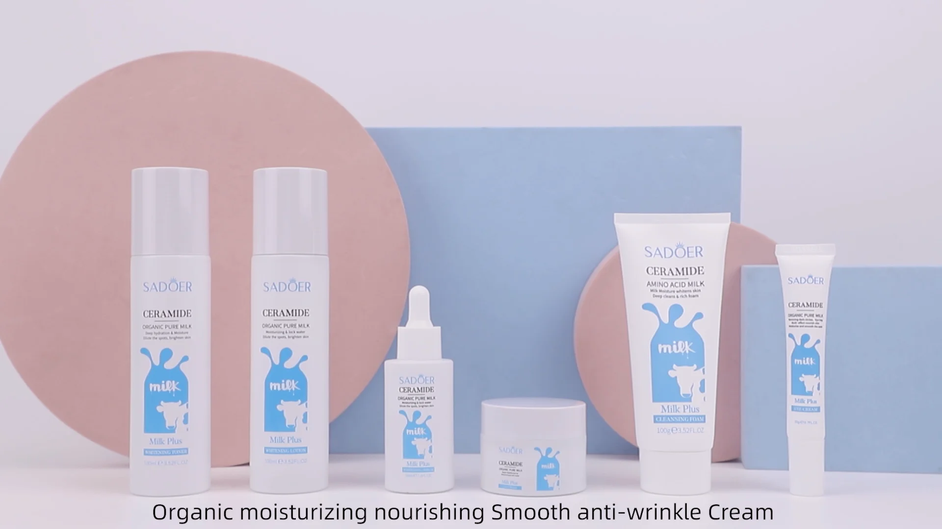 OEM SADOER Wholesale Ceramide Milk Skin Care Set - Moisturizing