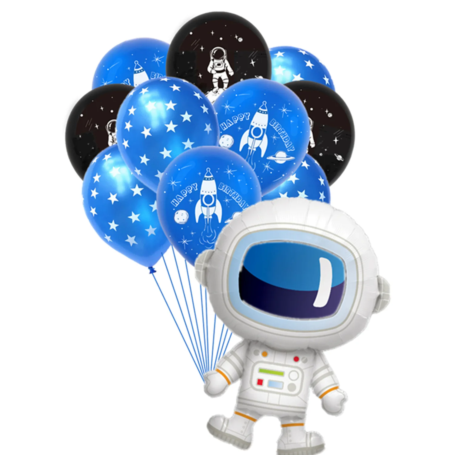 12" Globo De Fiesta Decoración Astronauta Espacio Cohete Globo De Látex Cumpleaños para Niños 