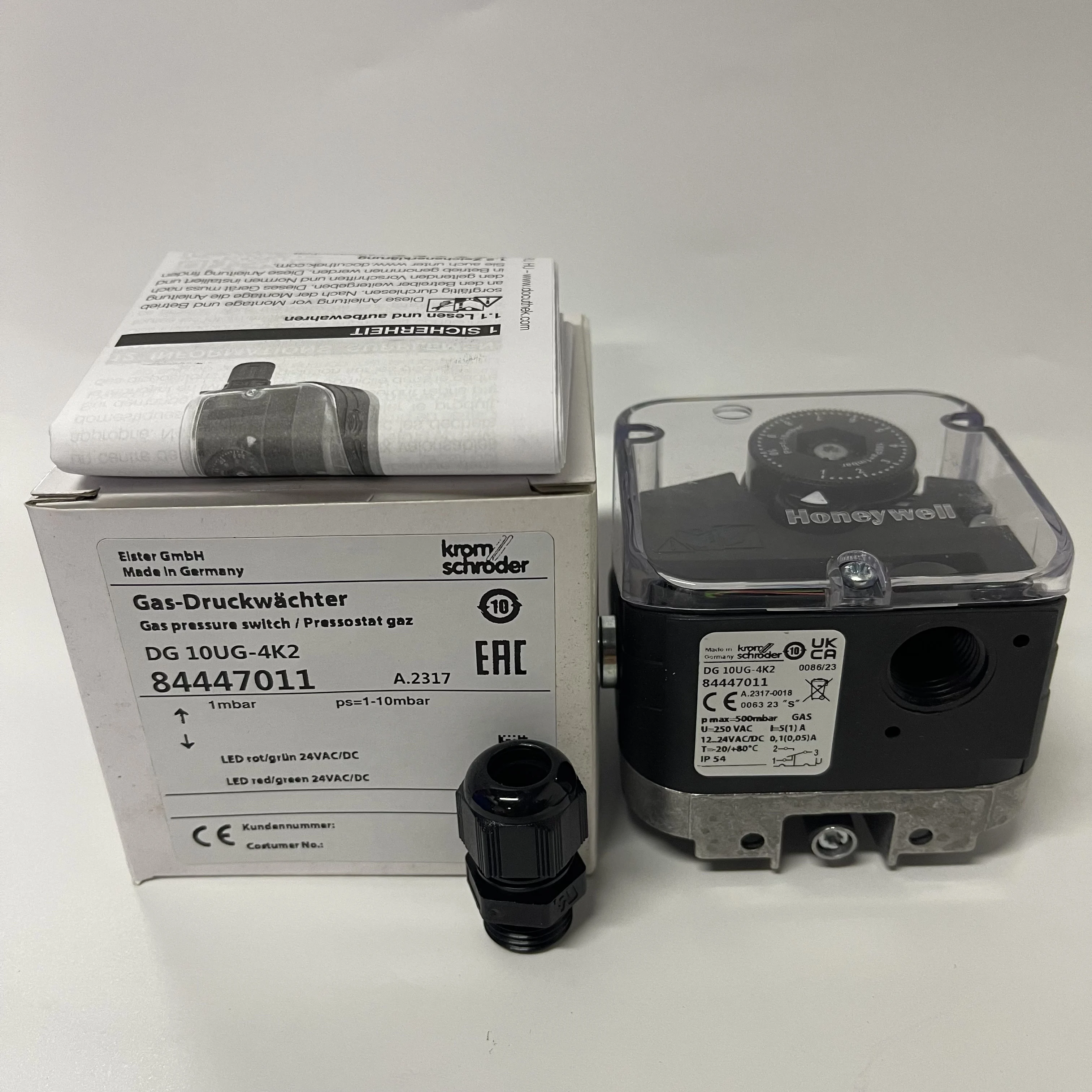Krom Schroder Gas Pressure Switch DG 10UG-4K29 844447011