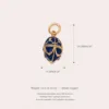 Easter egg pendant no 14 Gold