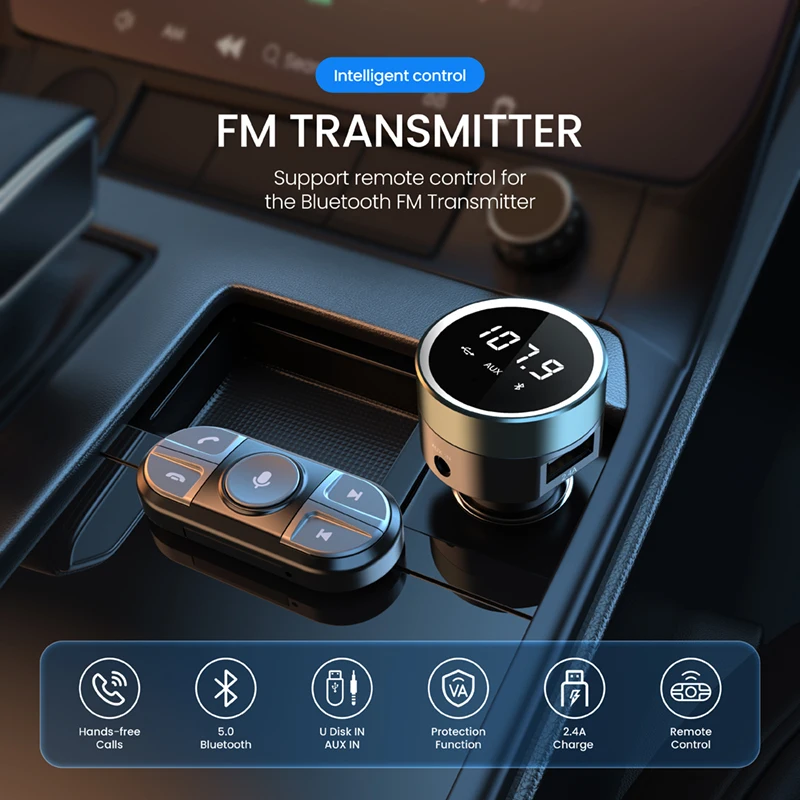 wireless fm transmitter car kit radio