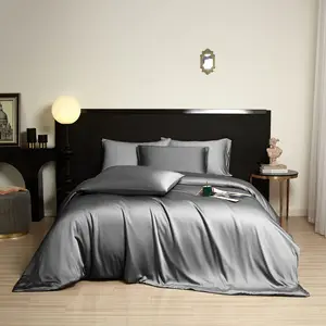 Bamboo Fiber Cooling Luxury 100% Bamboo Queen King Size Duvet Cover Bedding Set