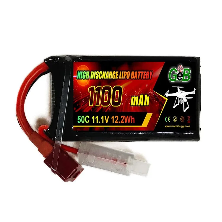 แบตเตอรี่ลิเธียมแบบชาร์จไฟได้ 2s 3s 4s 7.4v 11.1v 14.8v 1100mah 2200mah 1500mah 35c 40C 50C Lipo สำหรับของเล่นโดรน