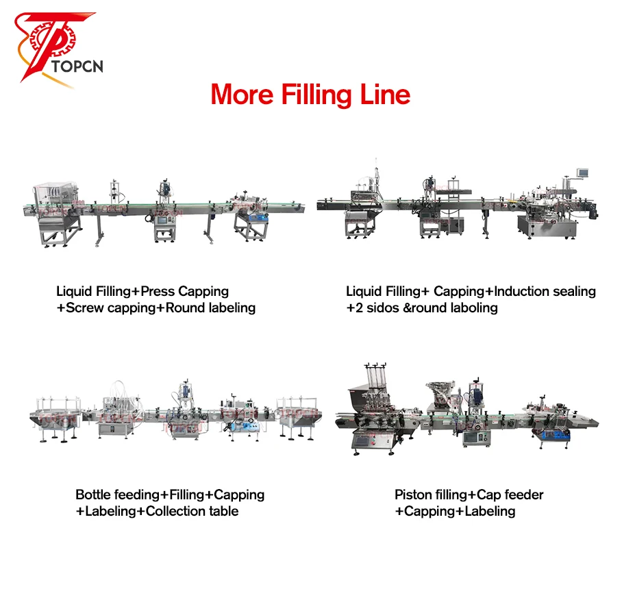 Good Price Automatic Small Scale Ink Liquor Milk Tea Wine Drops PET Bottle Liquid Filling Capping Double Side Labeling Machine