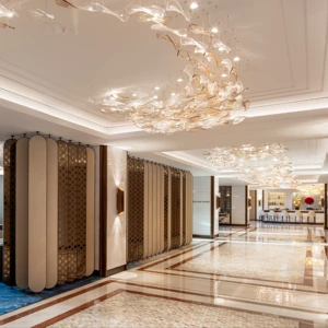 ECOJAS Handmade Glass New Design Chandelier for Villa Hotel Restaurant Studio Lamp