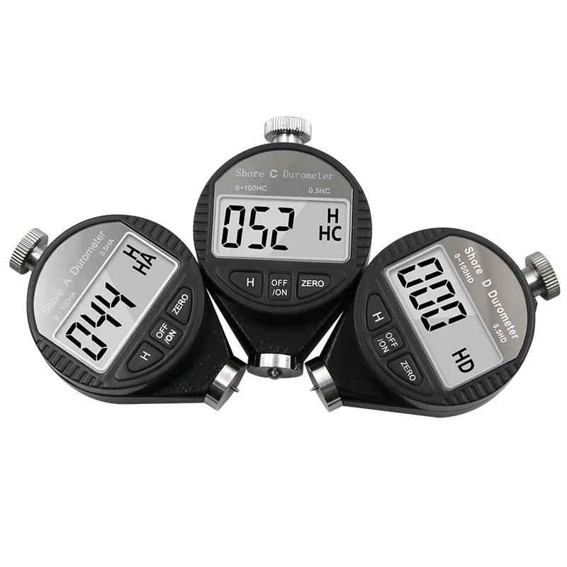 HA HD HC Digital Shore Durometer Sclerometer Portable Tire Rubber Hardness Tester Meter