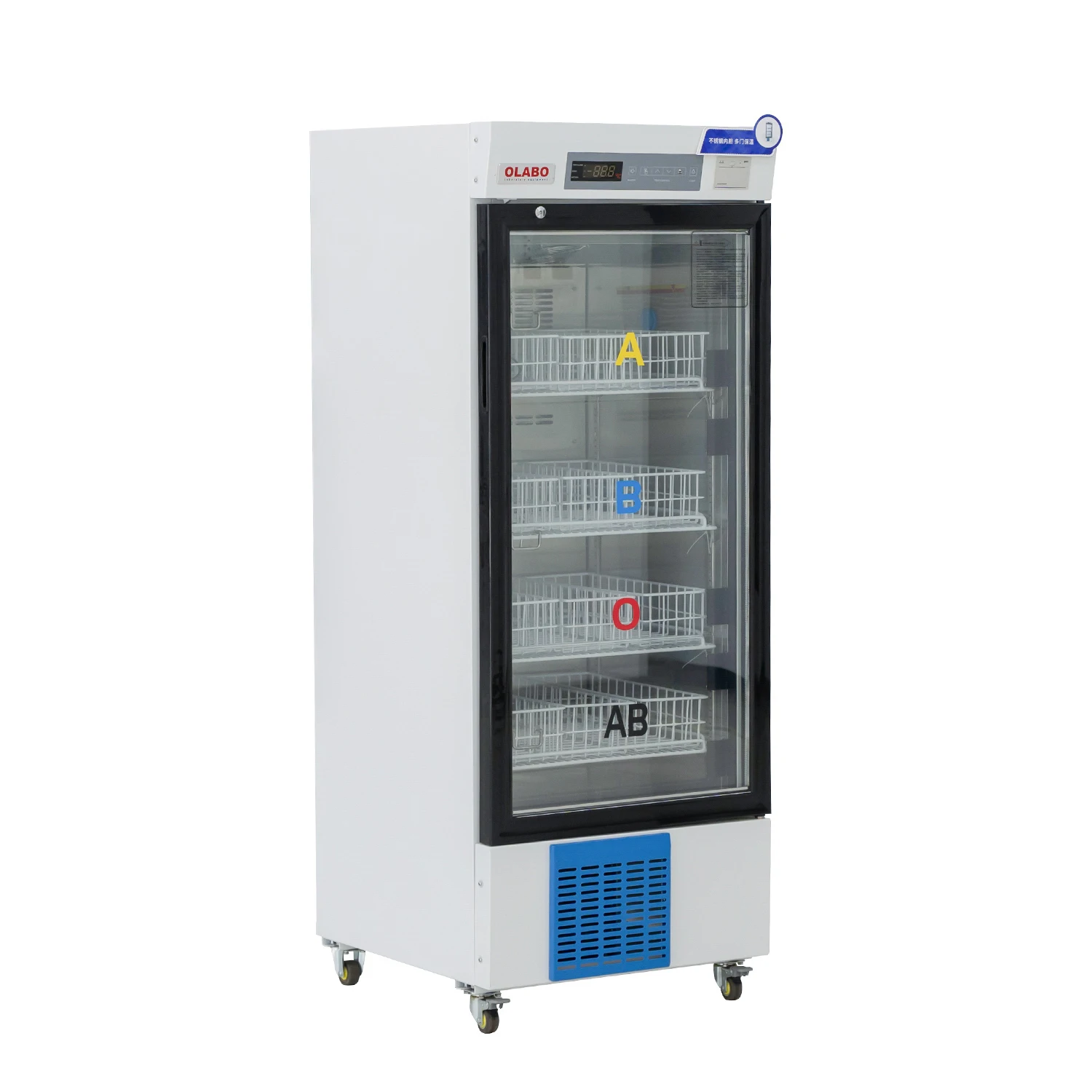OLABO Blood Bank Refrigerator for medical and laboratory cold storage