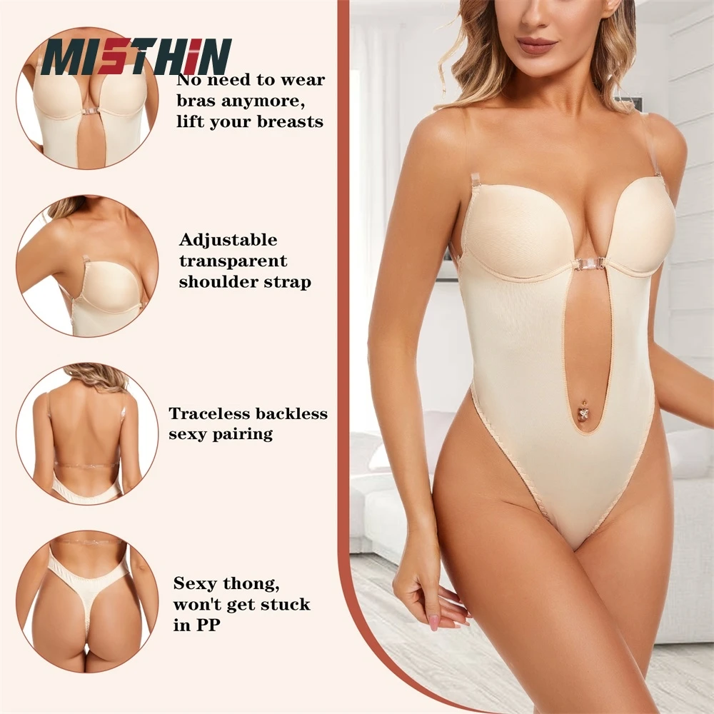 Faja Full Body Backless Bra Bodysuit Shaping Seamless Thong T Low Belly Slimming Tummy Control Shapewear Waist Trainer Shaper factory