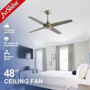 1stshine Ceiling Fan Factory 48 Inches Industrial High Airflow Remote Control Ceiling Fan Without Light
