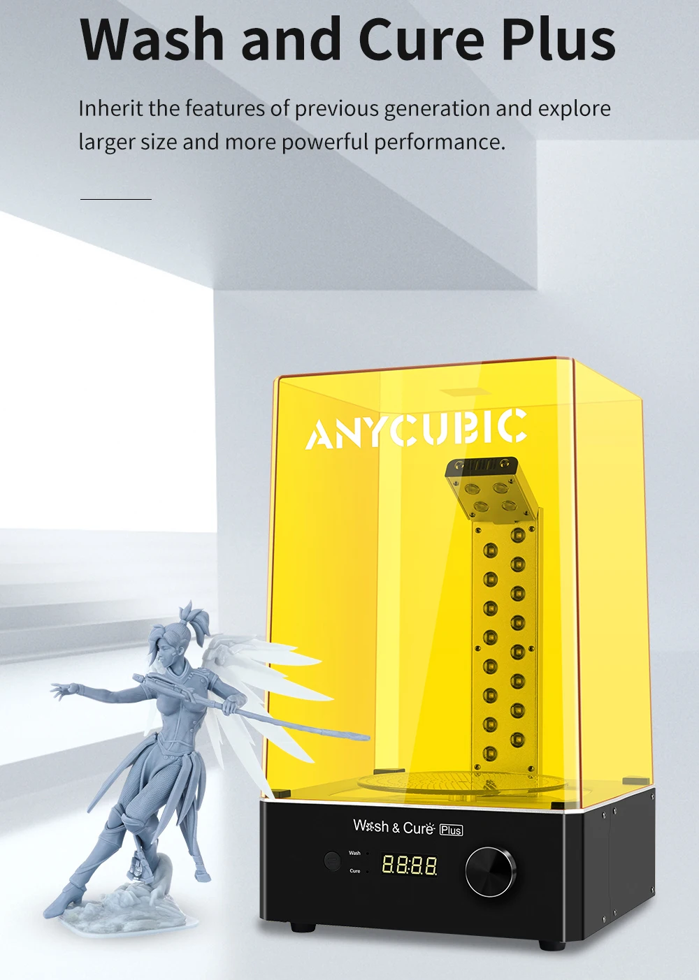 Anycubic 21 New Product Wash Cure Plus Machine Uv Resin Curing For 3d Printer Cure Models Buy Wash And Cure Machine New Model Anycubic Curing Machine Product On Alibaba Com