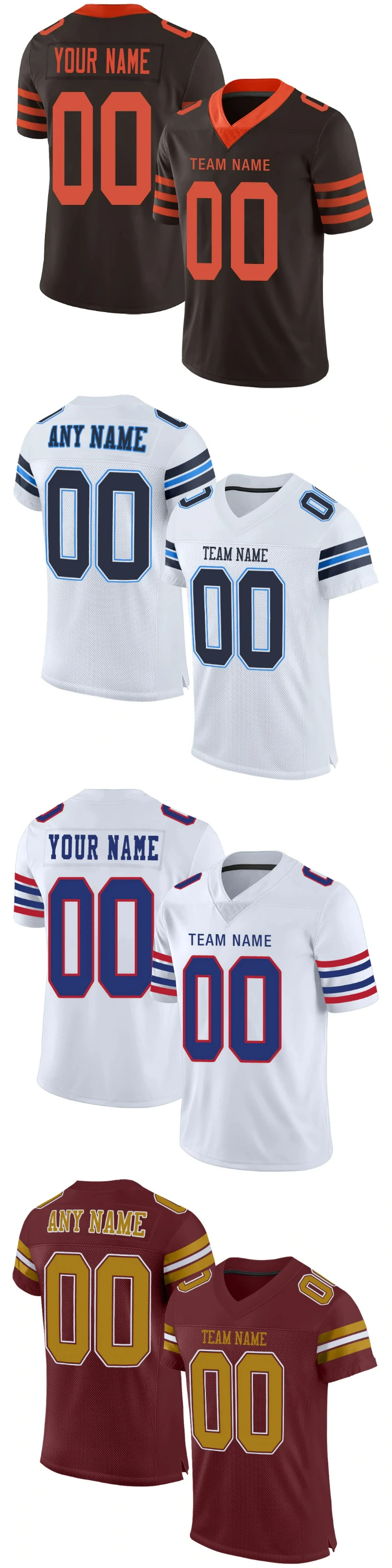 BETHERIVAL Design Your Own Any Size Color 2018 Football Jerseys Uniform factory