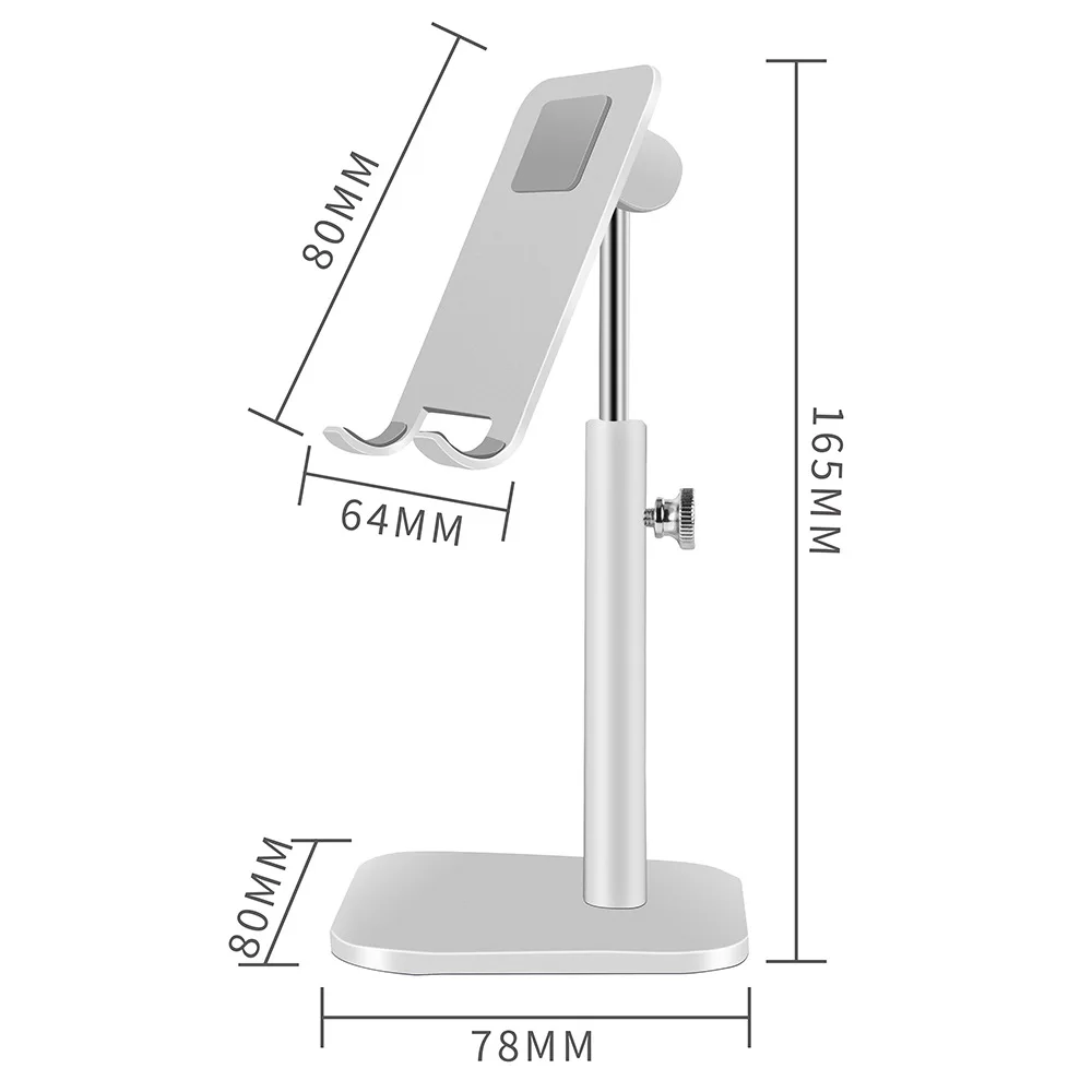 Metal Adjustable Mobile Desktop Smart Phone Stand Lazy Holder Cell