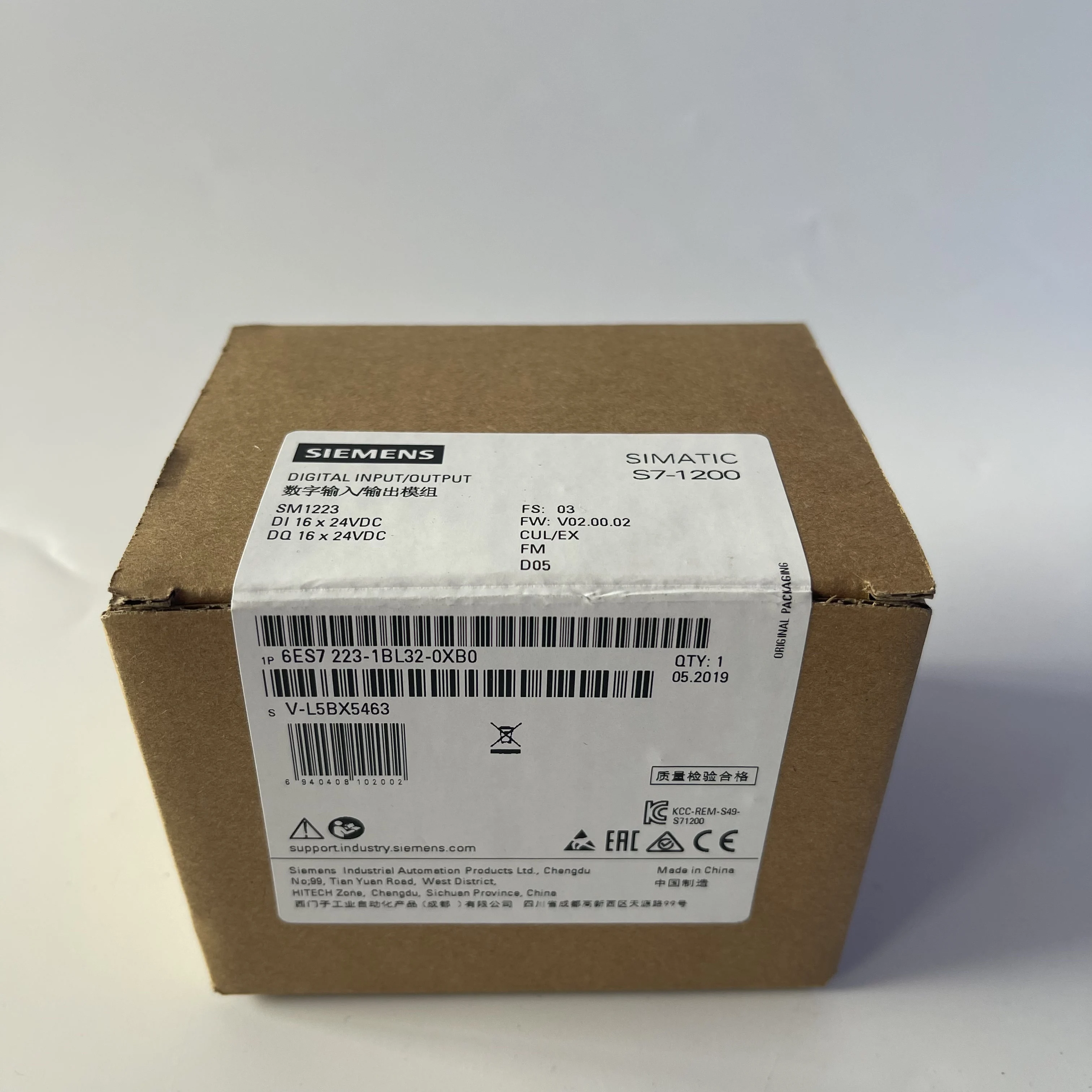 Siemens Digital Input/Output Module SIMATIC S7-1200 6ES7223-1BL32-0XB0 Siemens Digital Input/Output Module SIMATIC S7-1200 6ES7223-1BL32-0XB0