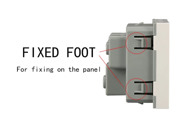 Factory direct sale of high quality 45*45mm module UK power socket 13A household socket