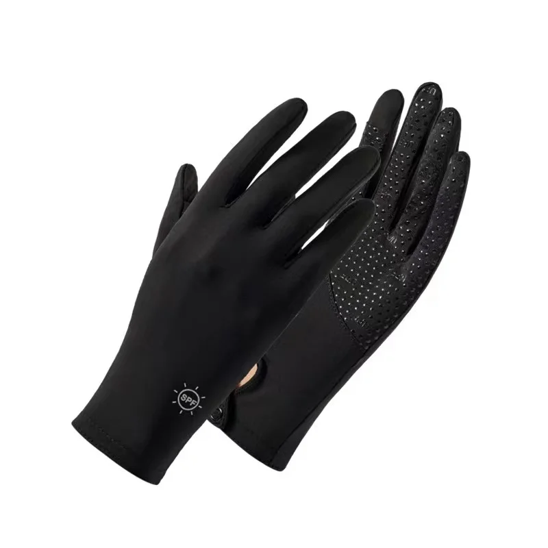 Wholesale Antisunburn Uv Protection Breathable Driving Ice Silk Gloves