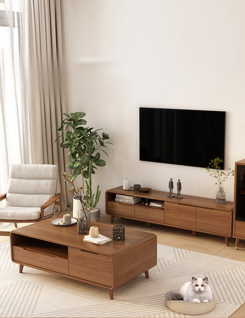 Luxury Modern Tv And Coffee Table With Drawer For Living Room Furniture Buy Tv