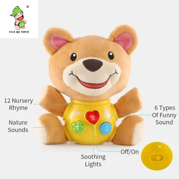 Wholesale Lovely Anti-wrinkle Poppy Playtime Plush Dolls Light Effect 120  English Songs Cartoon Present Educational Toys For Children Rechargeable  blue From China