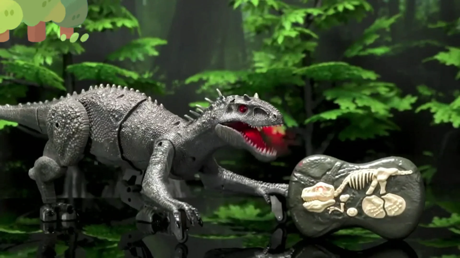 2023 Spray Remote Control Dinosaur Toy Velociraptor Realistic Walking Roaring Eyes Moves 2.4ghz