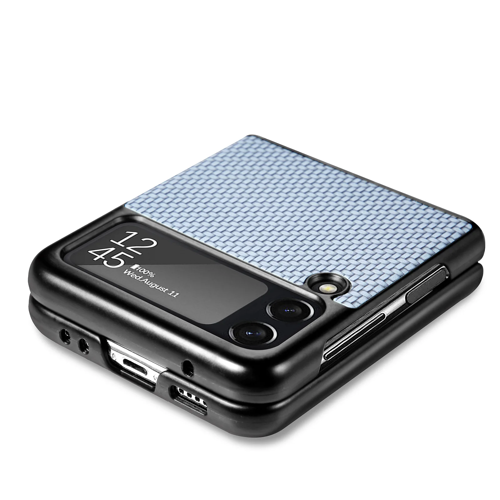 Foldable Hard Phone Shell Case for Samsung Galaxy Z Flip 3 Anti Slip Mobile Phone Cover for Samsung Z Flip 3
