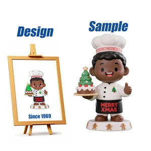 Shengye Brand Toy Manufacturer Custom Christmas Chef Design Resin Toy Collectible Pvc Vinyl Plastic Figure Statue Action Figures
