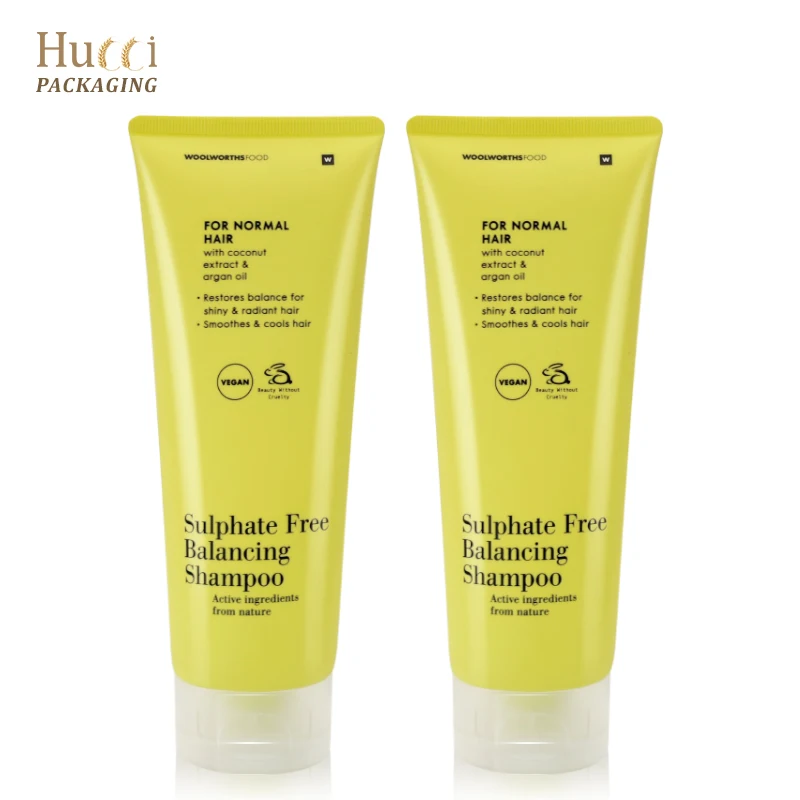 200ml 250ml Yellow Empty Soft Squeeze Cosmetic Bioplastic Sustainable  Tubes for Shampoo Body Lotion  Packaging