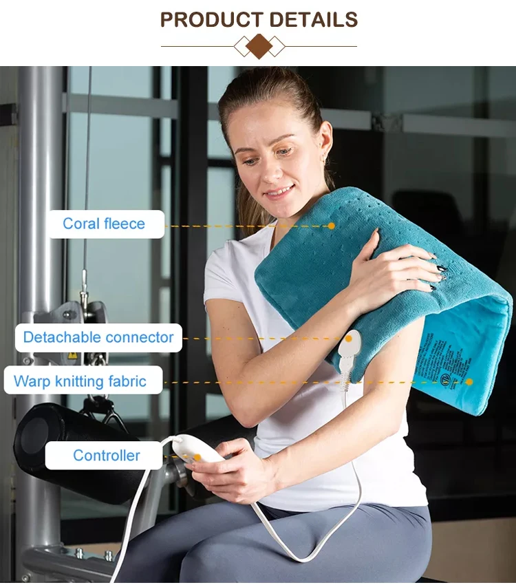 3 Heat Settings Warm Electric Heating Pad Hot Sell Pad Electric Heating