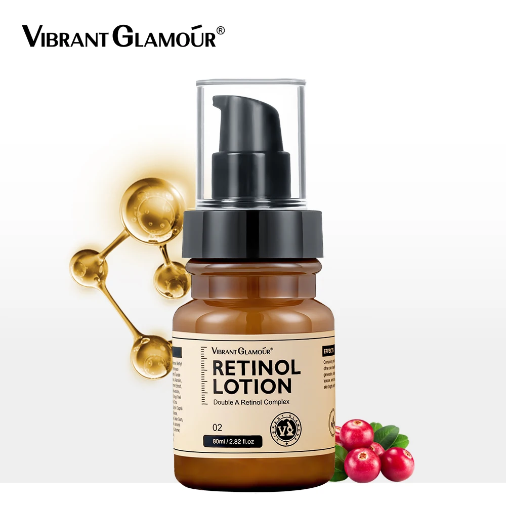 VIBRANT GLAMOUR Retinol Serum 80g Relaxes Dullness Reshapes Dry Skin Hydrates Moisturizes Oil Control K1