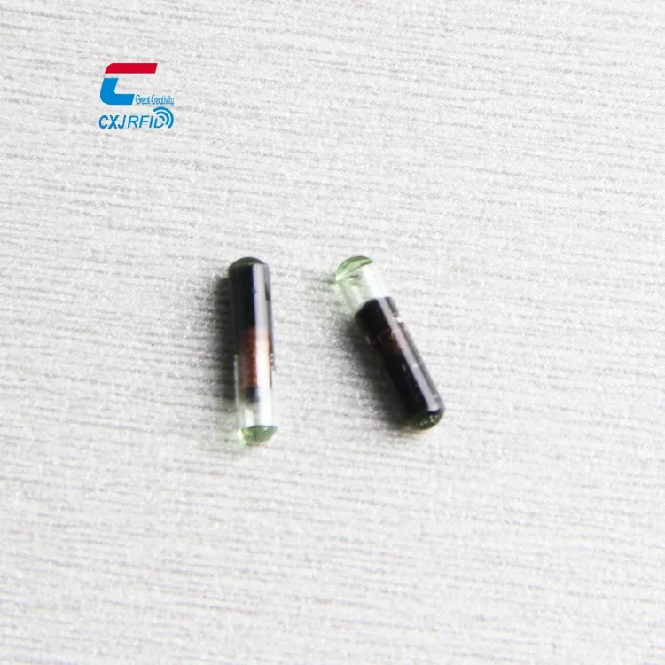 Ultra Mini Bioglass RFID Animal Tag I CODE SLIX NFC Implant Microchip for Dog Cat Fish Tortoise Mouse Sheep