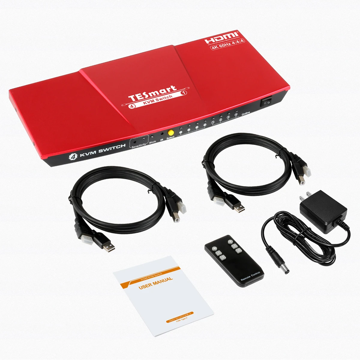Tesmart Usb C Kvm Switch 4k Ports Usb Typec Kvm Switches With Analog L