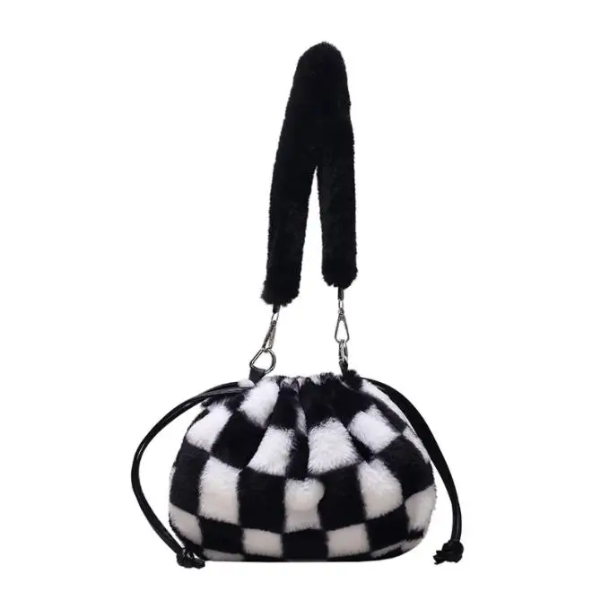 Source New Design Checkerboard Leather Small Size Stuffed Plush