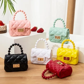 2022 Hot Sale Spot Customization fashion popular small jelly bags pvc jelly purses and bags girls bag mini handbag