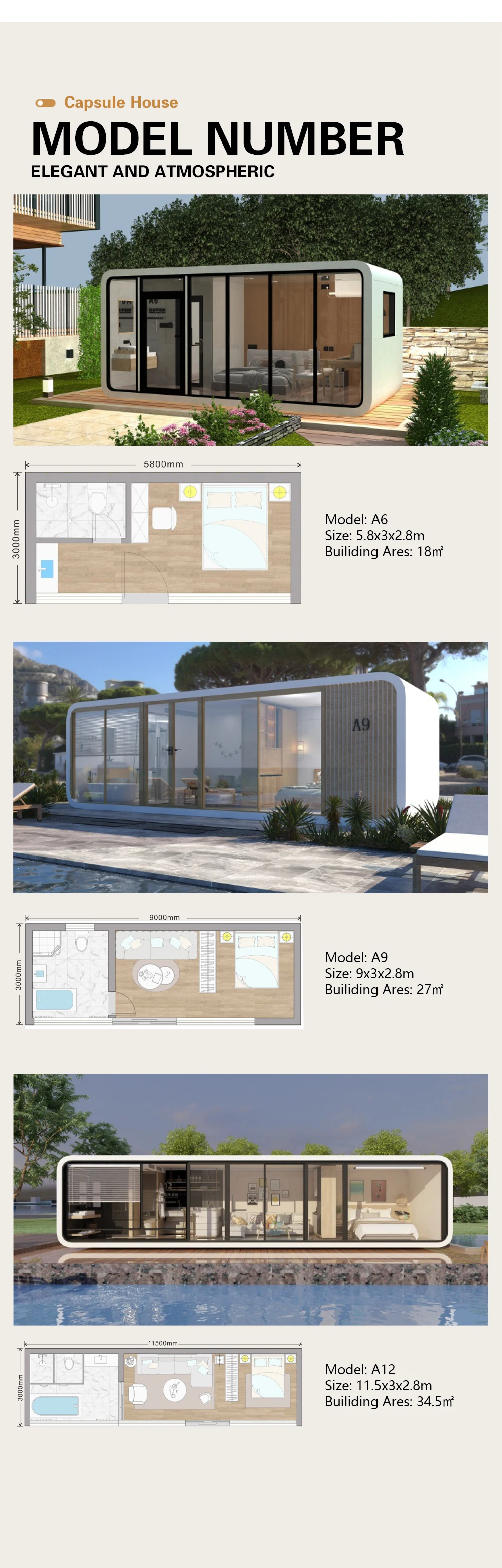 20ft 40ft Modular Prefab Tiny Homes Villa Hotel Container Office Space ...