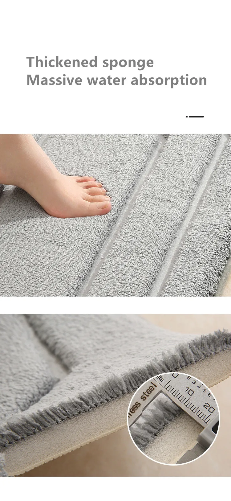 Best Selling Custom Bedroom Living Room Floor Mat Anti-skid Water Absorbent Bath Mat supplier