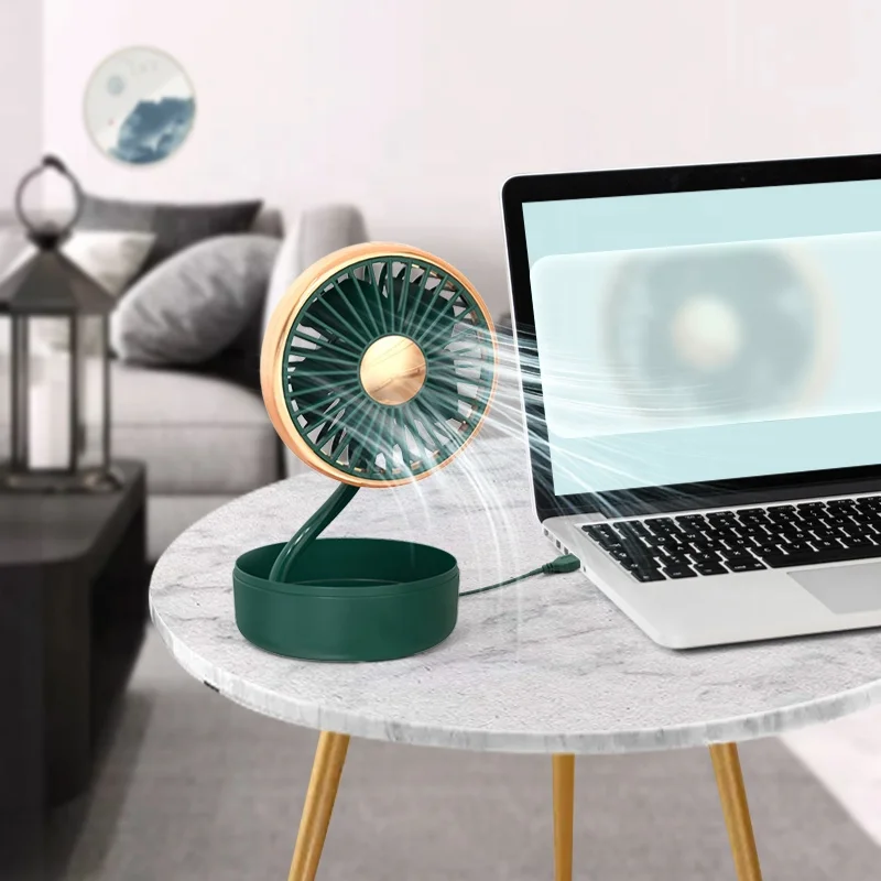2023 portable mini fan desktop work office brushless motor low noise bendable hose CE F302A other fans