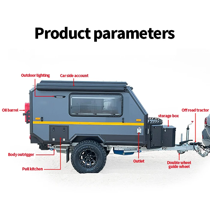 Australian Standard Off Road Pop Top Hybrid Caravan Camping Camper ...