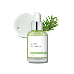 Private Label Iunnk Customized Vegan Skin Care Serum Tea Tree Relief with Centella Calming Non-Sticky Formula