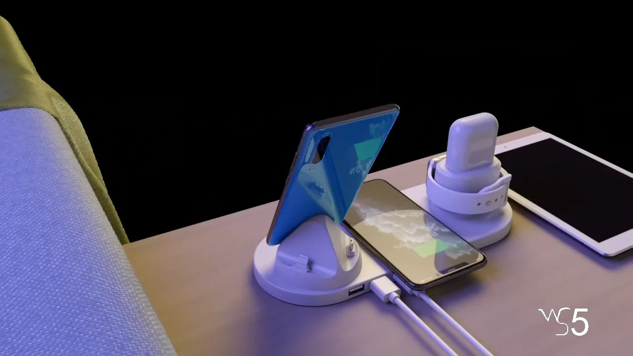 Upgraded 7 In 1 Separate Wireless Charging Station For Multiple Devices