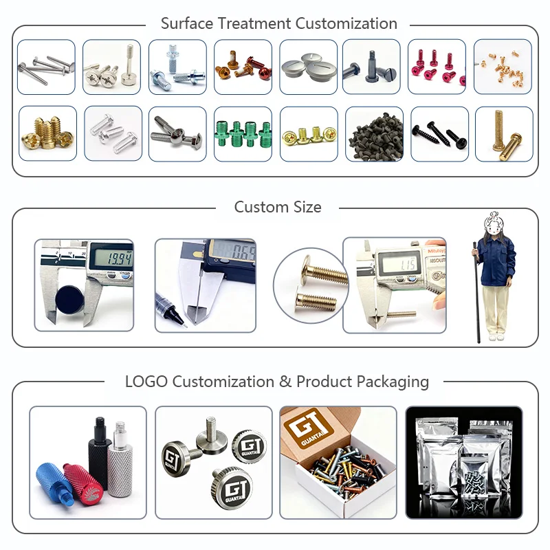 Hex Hexagon Socket Cap Head Screws Customized Micro Metric M2 M3 M5 M6 5mm 10mm Steel Cylinder Allen Type Gr5 Titanium Screw