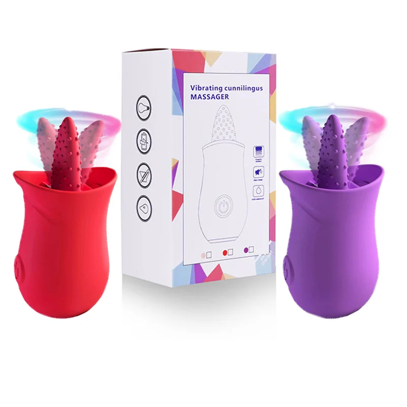 Low Noise Fast Charging Rose Suction Tongue Vibrator With Custom Gift Box