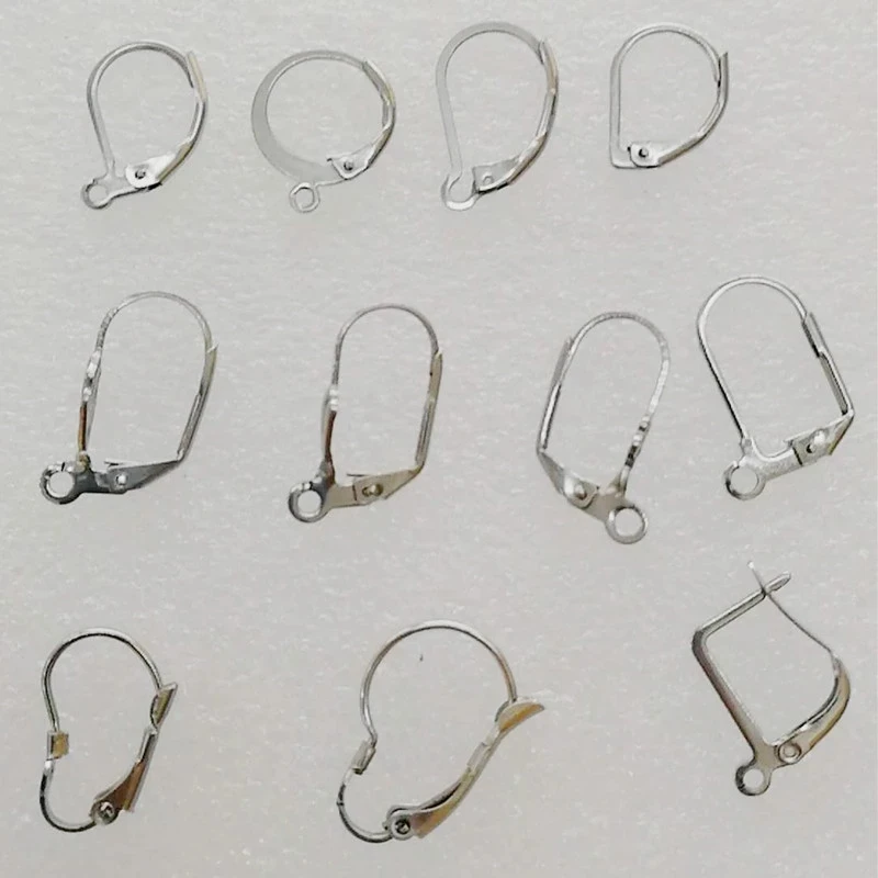 Plain Leverback Unfinished Women Ear Continental Hook Deco