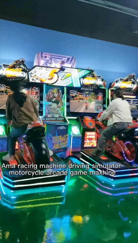 Ama Coin Operated Arcades Racing Machine Driving Simulator Motorcycle
