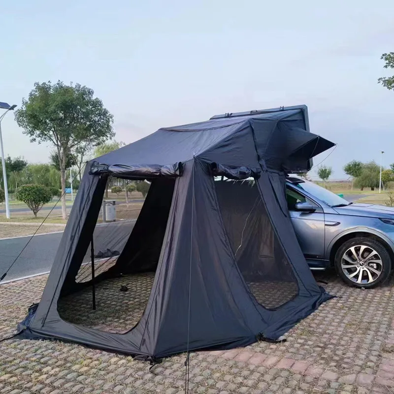 Cheap Car Roof Tent Awning Triangle Car Roof Top Sleeping Tent Aluminum ...