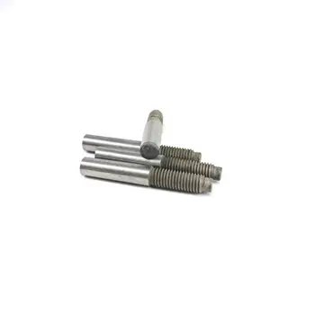 Customized machined stainless steel   external thread dowel pin Tapered pins