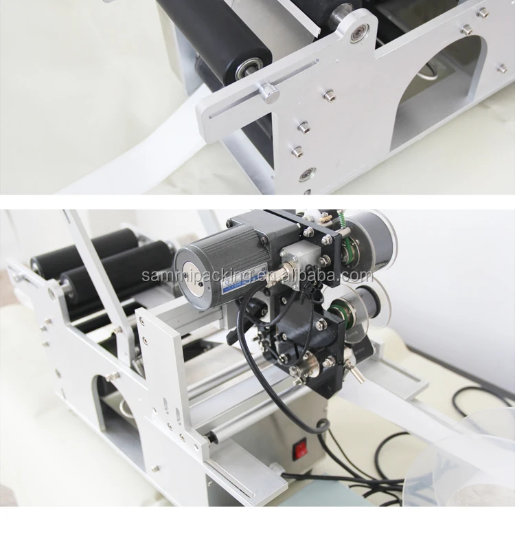 220V Semi-Automatic Electric Labeling Machine for Round Bottles with High Precision and Long Service Life
