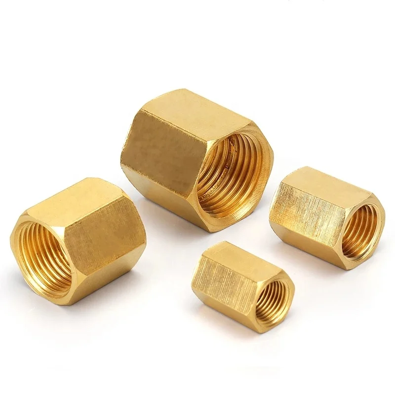 Brass Pipe Fitting Copper Hose Hex Coupling Coupler Fast Connector Female Thread 1/8" 1/4"