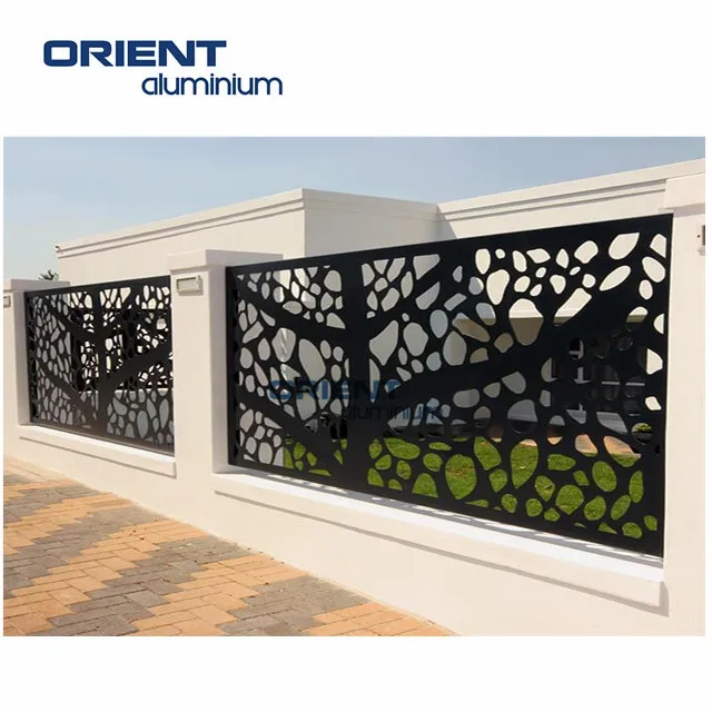 WPC Aluminium Laser Cutting Cotton Patterns to Make Privacy Fence