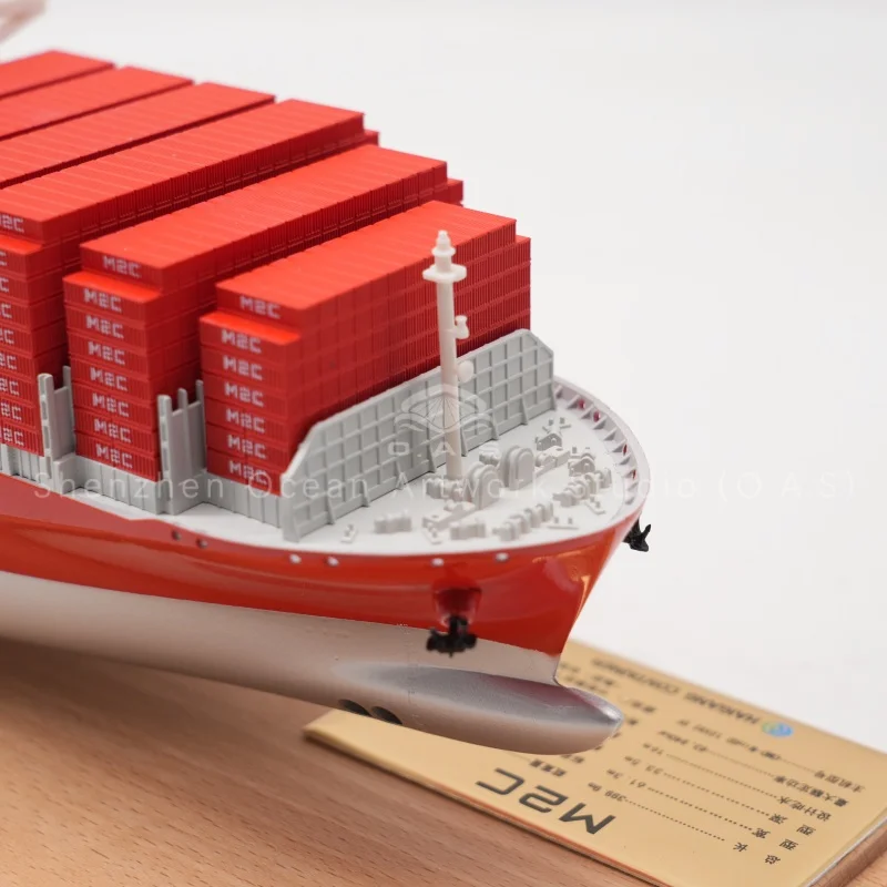 This ZIM cargo ship model is an exquisite customized gift made of high-quality alloy material.With fine craftsmanship, it highly restores the hull shape, logo and deck details, showing a strong texture and durable performance.The alloy material ensures solid structure and vivid appearance, suitable for business gifts, office decoration, shipping souvenirs and collection.We support custom scale, color and markings, providing professional and delicate ship model solutions for logistics and shipping enterprises.Amber@vesselmodel.com Tel: +86 18038048785