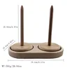 Dual-axis wooden hinge, brown box packaging