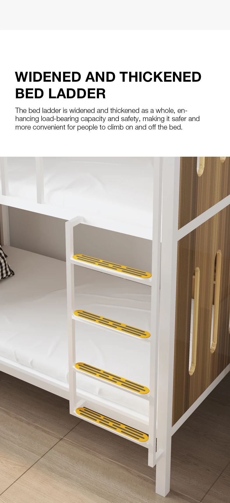 product double layer durable eco friendly space capsule dormitory bunk bed iron metal frame school apartment furniture-5