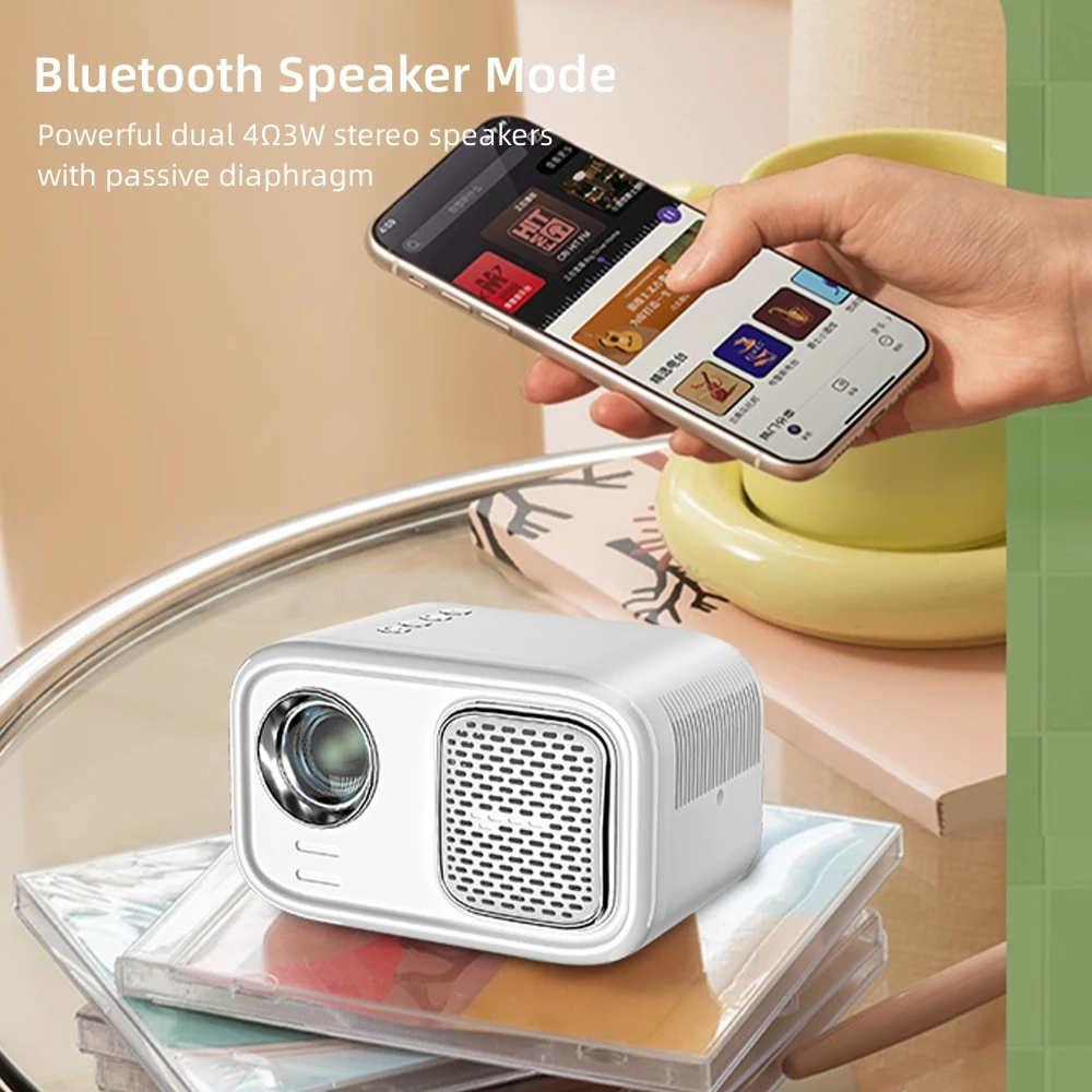 EHOMM K1 2023 New LED LCD Technology High Lumens 720p Projector New Trend Portable Mini Android Home Projector